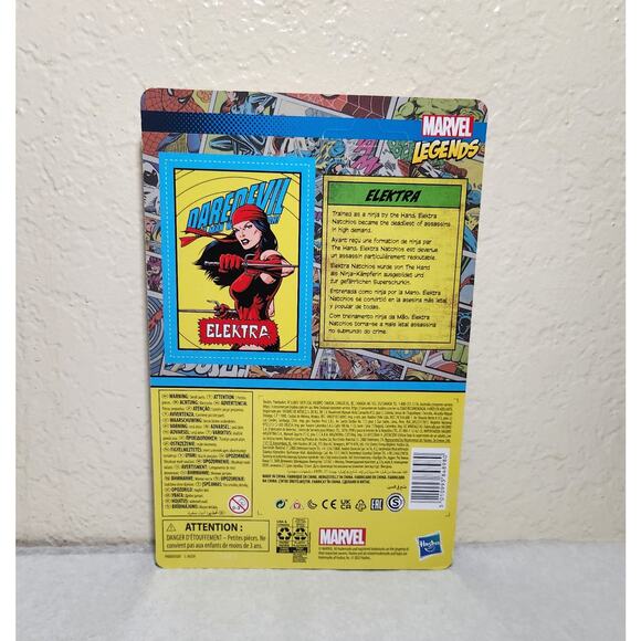 Marvel Legends Daredevil Electra Retro 3.75" Action Figure Kenner 2021 New - Picture 3 of 3